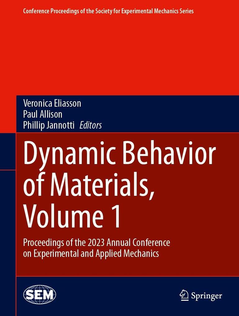 Produktbild: Dynamic Behavior of Materials, Volume 1