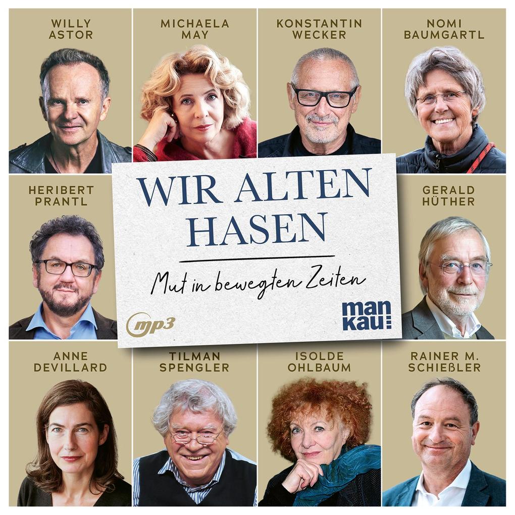 Produktbild: Wir alten Hasen (Hörbuch) | Konstantin Wecker, Gerald Hüther, Willy Astor, Nomi Baumgartl, Heribert Prantl