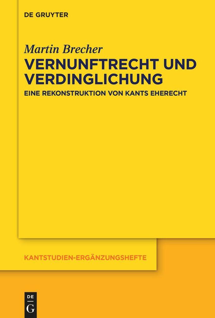Produktbild: Vernunftrecht und Verdinglichung | Martin Brecher