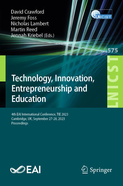 Produktbild: Technology, Innovation, Entrepreneurship and Education