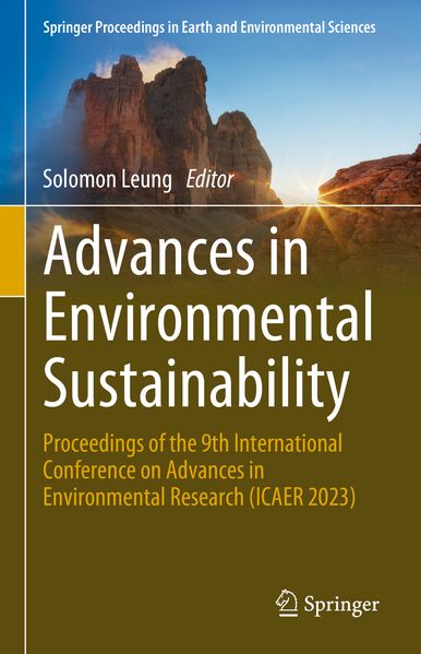 Produktbild: Advances in Environmental Sustainability