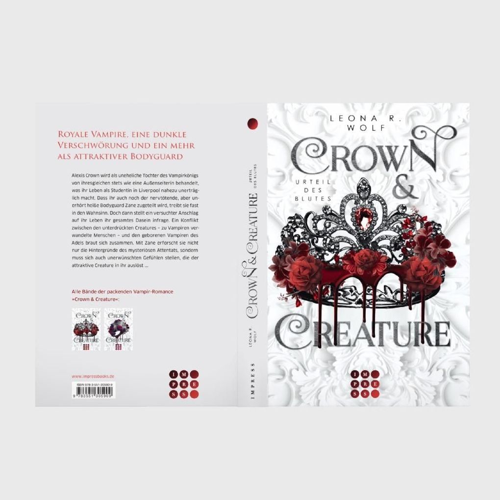 Weitere Ansicht: Crown & Creature - Urteil des Blutes (Crown & Creature 1) | Leona R. Wolf
