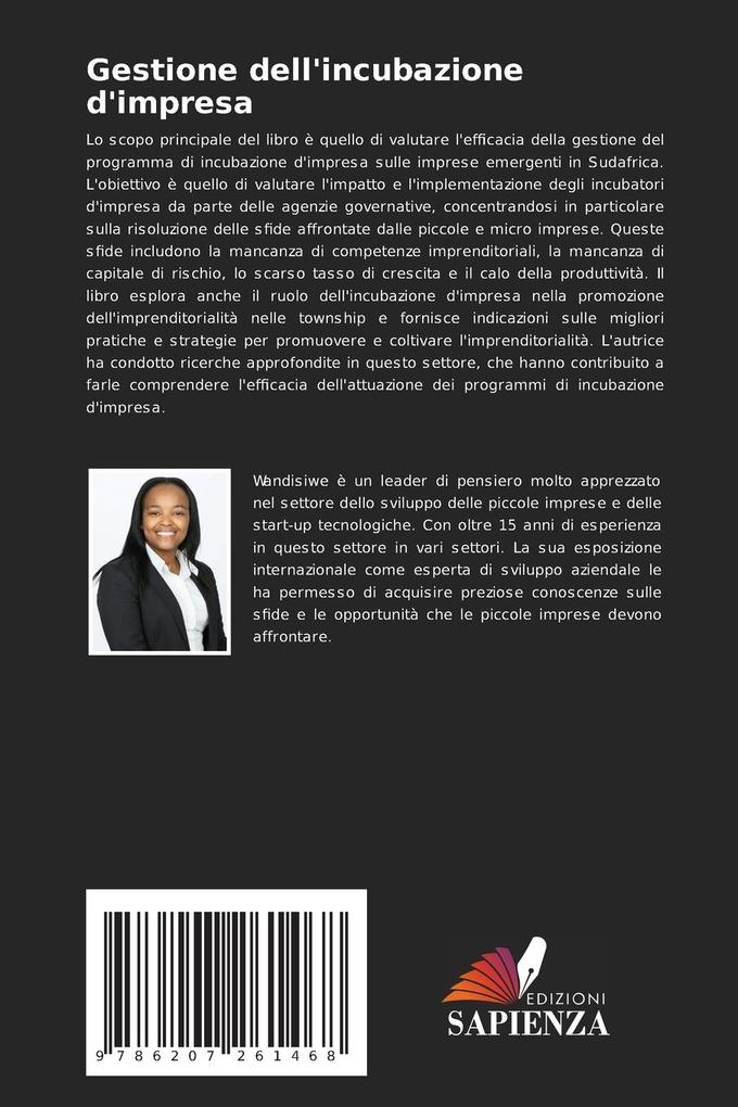 Weitere Ansicht: Gestione dell'incubazione d'impresa | Wandisiwe Marhaya