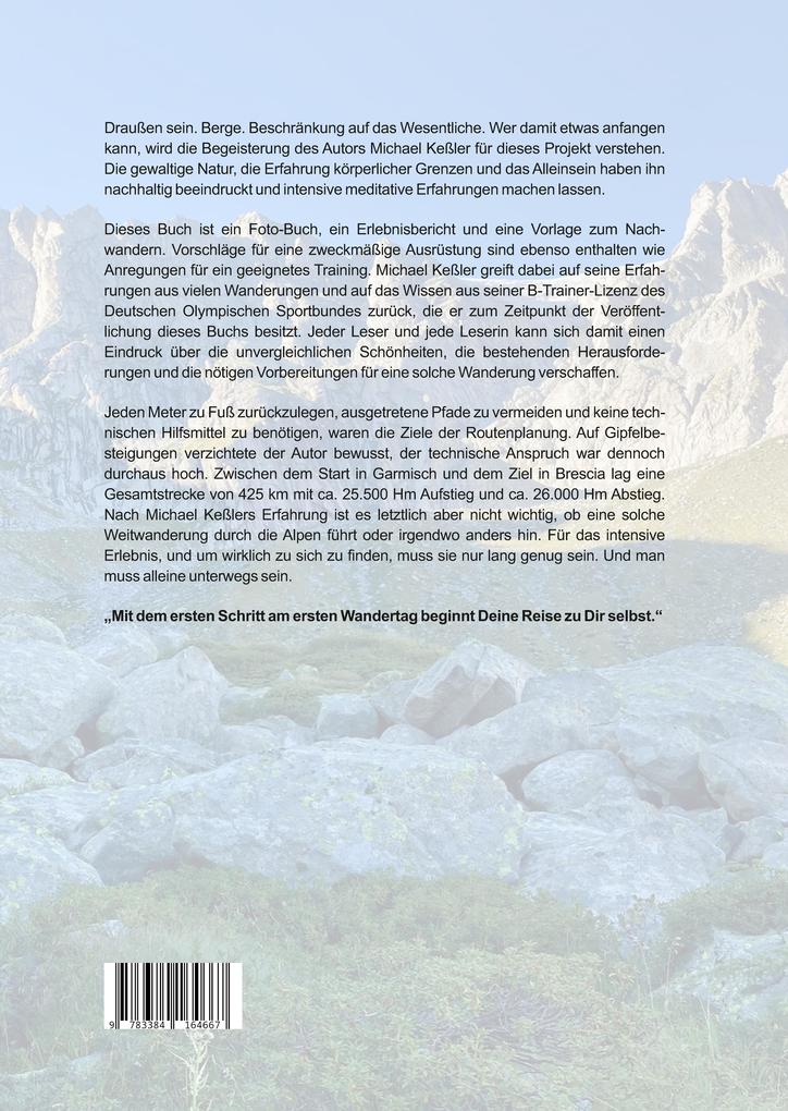 Weitere Ansicht: Alleine über die Alpen | Michael Keßler