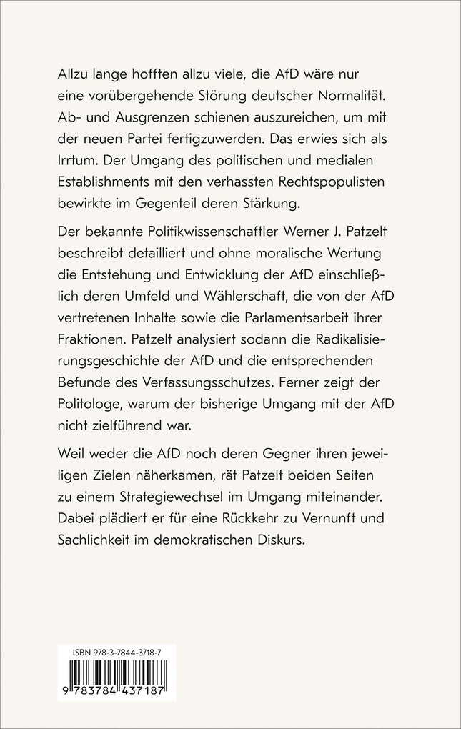 Weitere Ansicht: Deutschlands blaues Wunder | Werner Patzelt