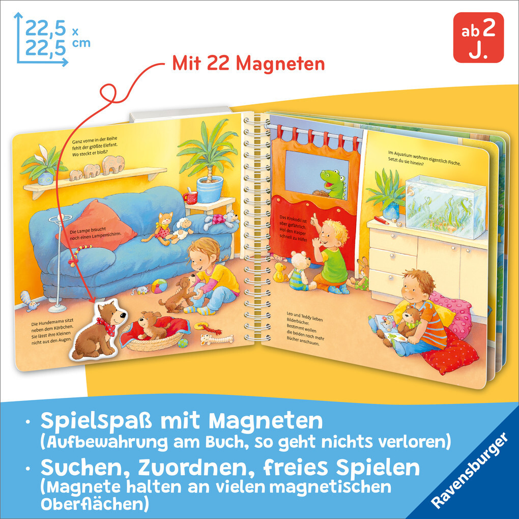 Weitere Ansicht: Mein großes Magnetbuch - Was gehört zusammen? | Frauke Nahrgang