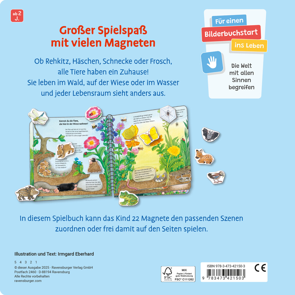 Weitere Ansicht: Mein großes Magnetbuch - Wer wohnt wo? | Irmgard Eberhard