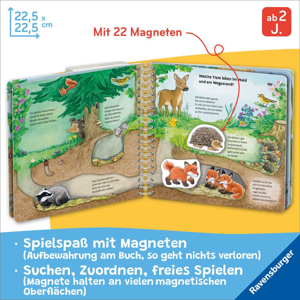 Weitere Ansicht: Mein großes Magnetbuch - Wer wohnt wo? | Irmgard Eberhard