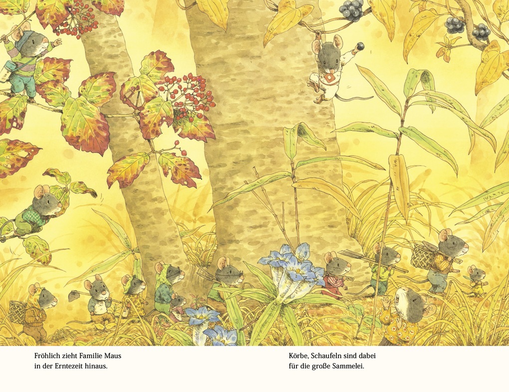 Weitere Ansicht: Familie Maus bei der Ernte | Kazuo Iwamura, Rose Pflock
