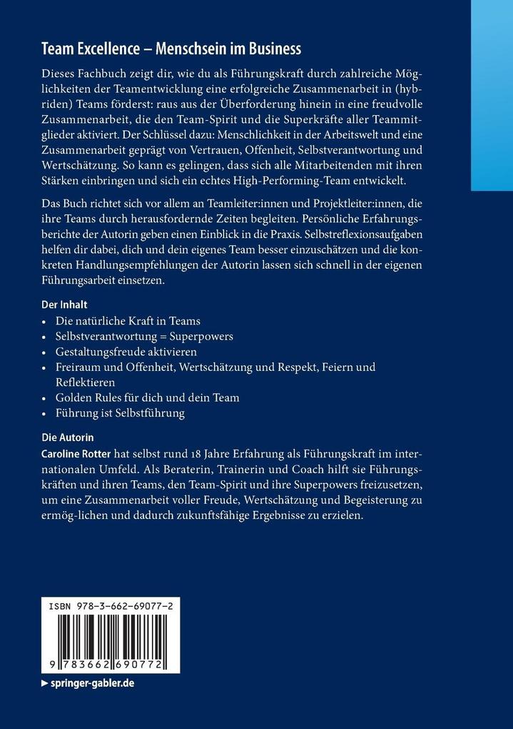 Weitere Ansicht: Team Excellence - Menschsein im Business | Caroline Rotter