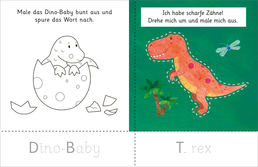 Weitere Ansicht: Schnippel-Spaß. Dinos. Schneiden - Malen - Nachspuren | Amanda Lott