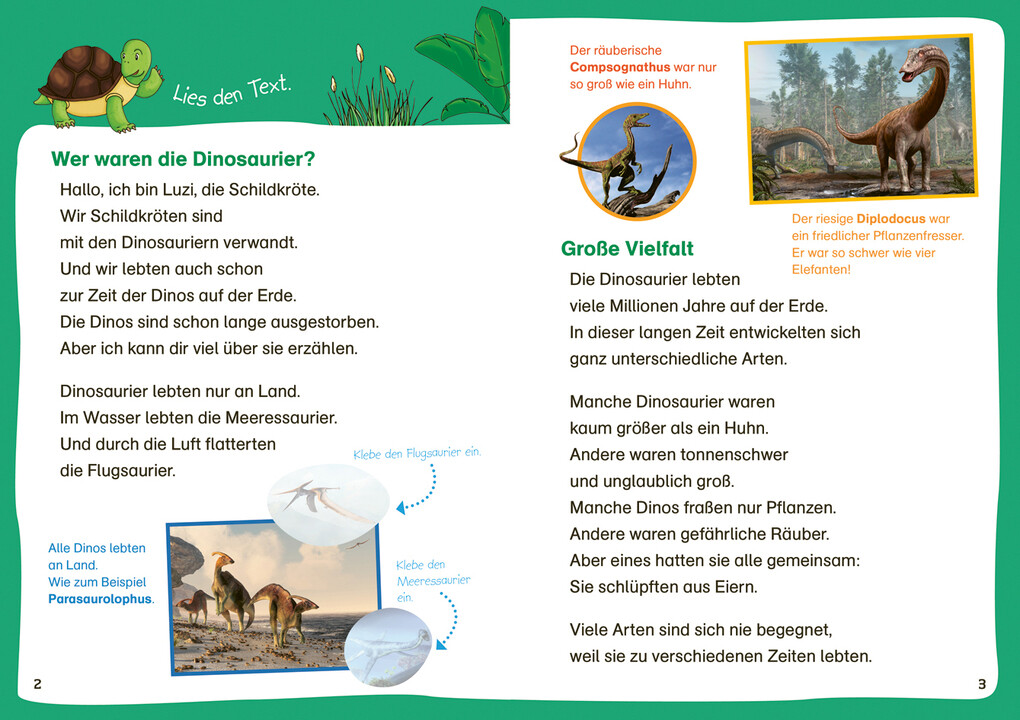 Weitere Ansicht: WAS IST WAS Erstes Lesen. Leserätsel Dinosaurier | Christina Braun