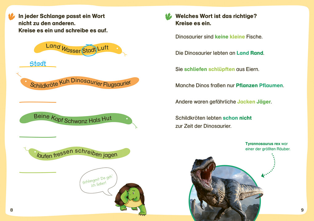 Weitere Ansicht: WAS IST WAS Erstes Lesen. Leserätsel Dinosaurier | Christina Braun