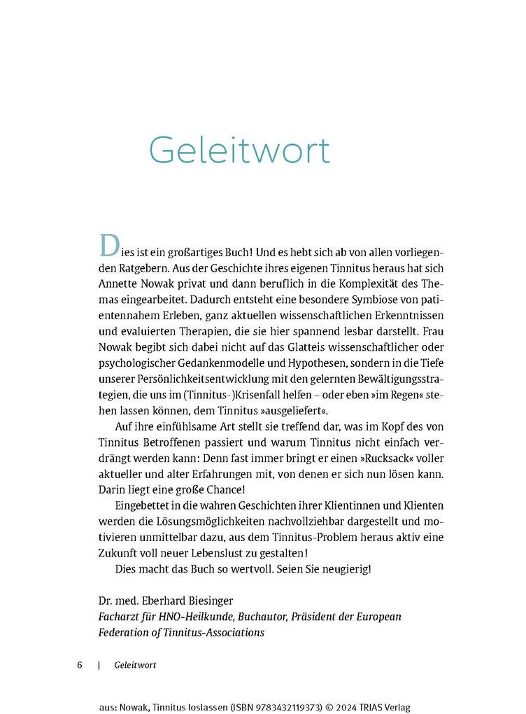 Weitere Ansicht: Tinnitus loslassen | Annette Nowak