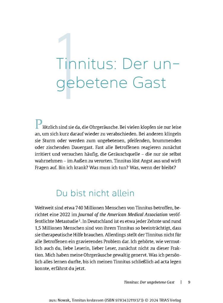 Weitere Ansicht: Tinnitus loslassen | Annette Nowak