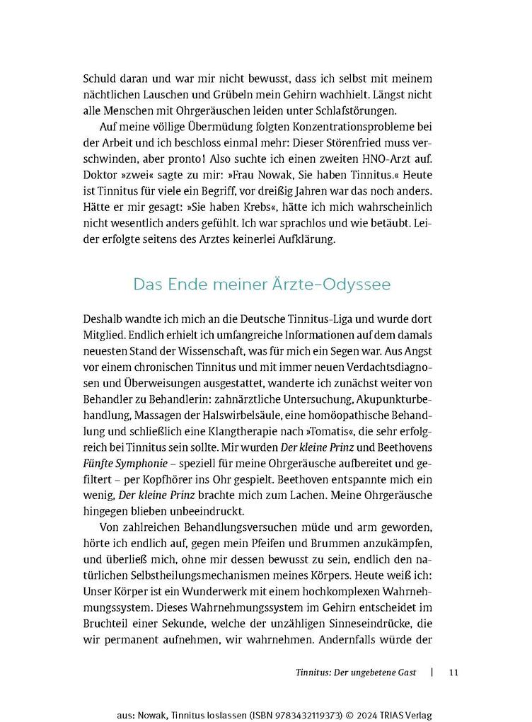 Weitere Ansicht: Tinnitus loslassen | Annette Nowak