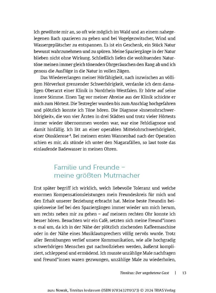 Weitere Ansicht: Tinnitus loslassen | Annette Nowak