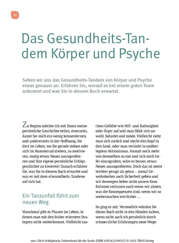 Weitere Ansicht: Feldenkrais für die Seele | Nadja Zöch-Schüpbach