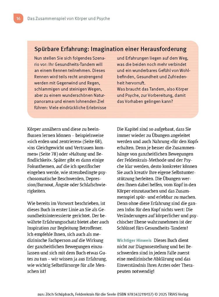 Weitere Ansicht: Feldenkrais für die Seele | Nadja Zöch-Schüpbach