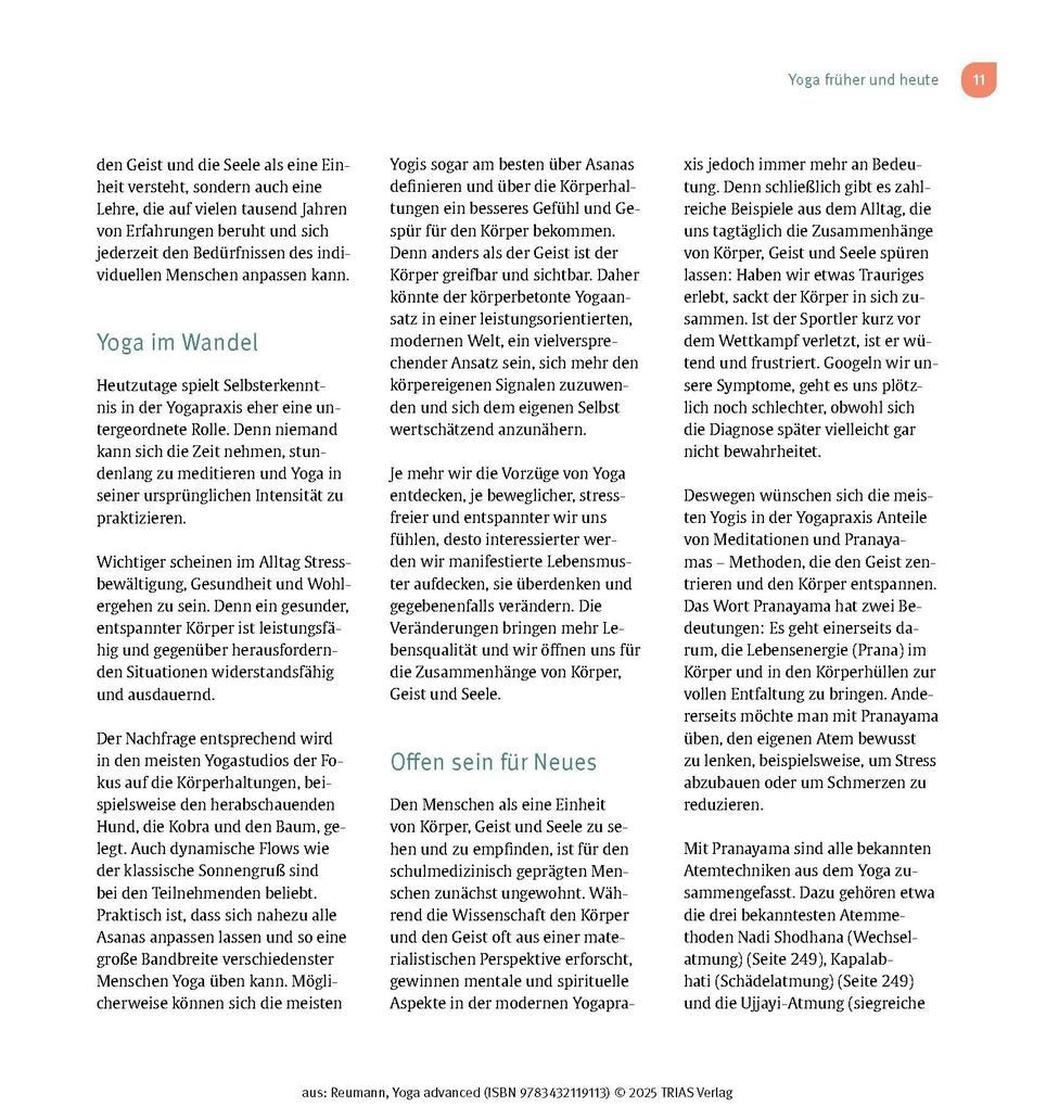 Weitere Ansicht: Yoga advanced | Friederike Reumann