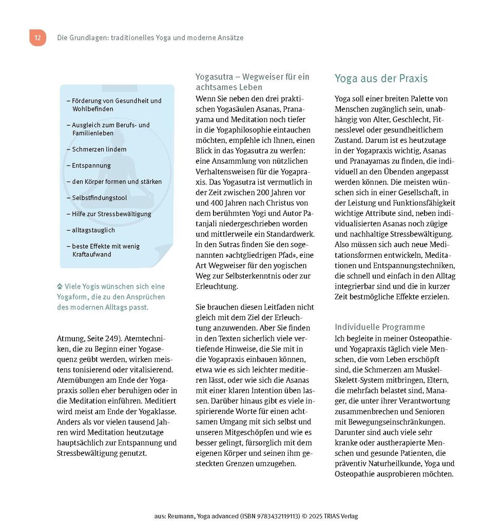Weitere Ansicht: Yoga advanced | Friederike Reumann
