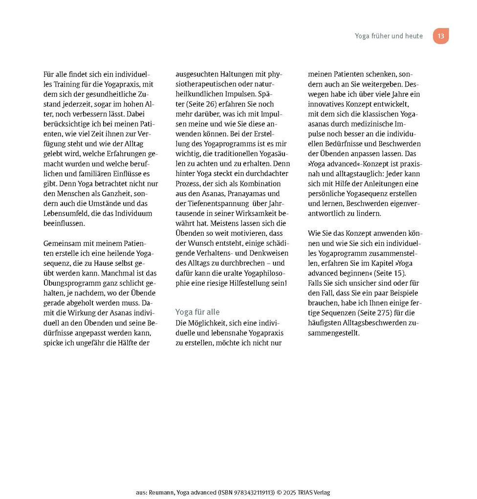 Weitere Ansicht: Yoga advanced | Friederike Reumann
