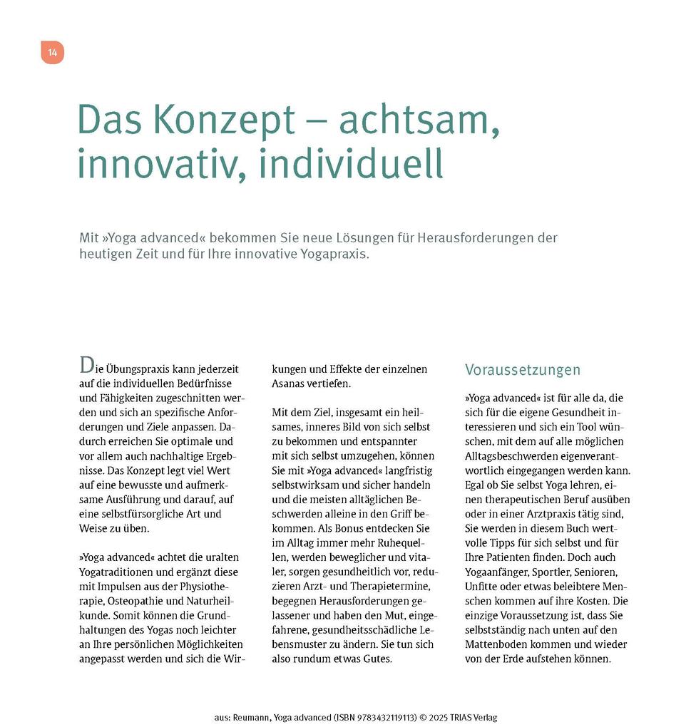 Weitere Ansicht: Yoga advanced | Friederike Reumann
