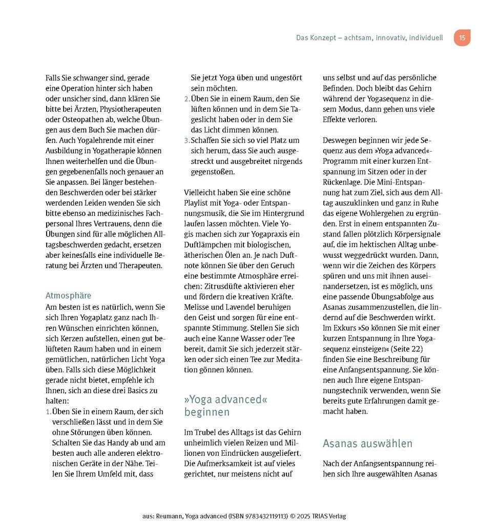 Weitere Ansicht: Yoga advanced | Friederike Reumann