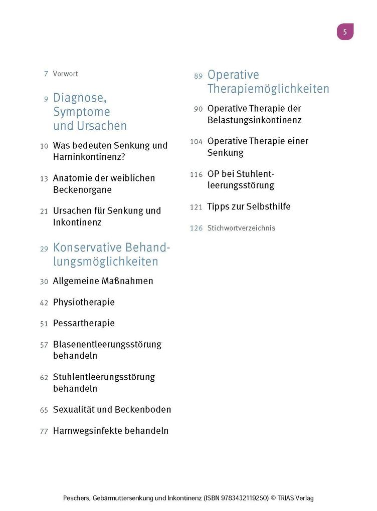 Weitere Ansicht: Frauengesundheit: Gebärmuttersenkung und Inkontinenz | Ursula Peschers
