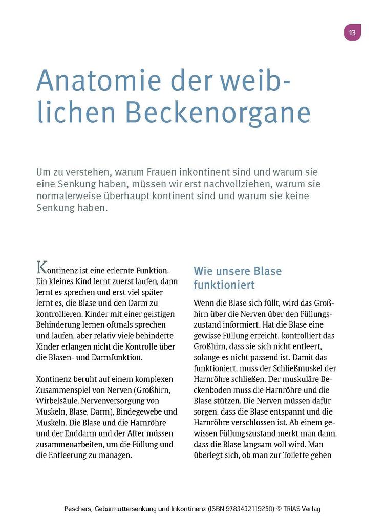 Weitere Ansicht: Frauengesundheit: Gebärmuttersenkung und Inkontinenz | Ursula Peschers