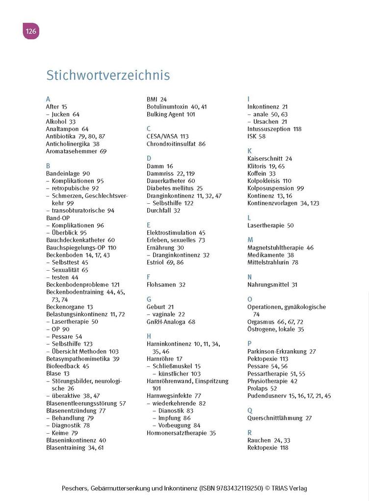 Weitere Ansicht: Frauengesundheit: Gebärmuttersenkung und Inkontinenz | Ursula Peschers