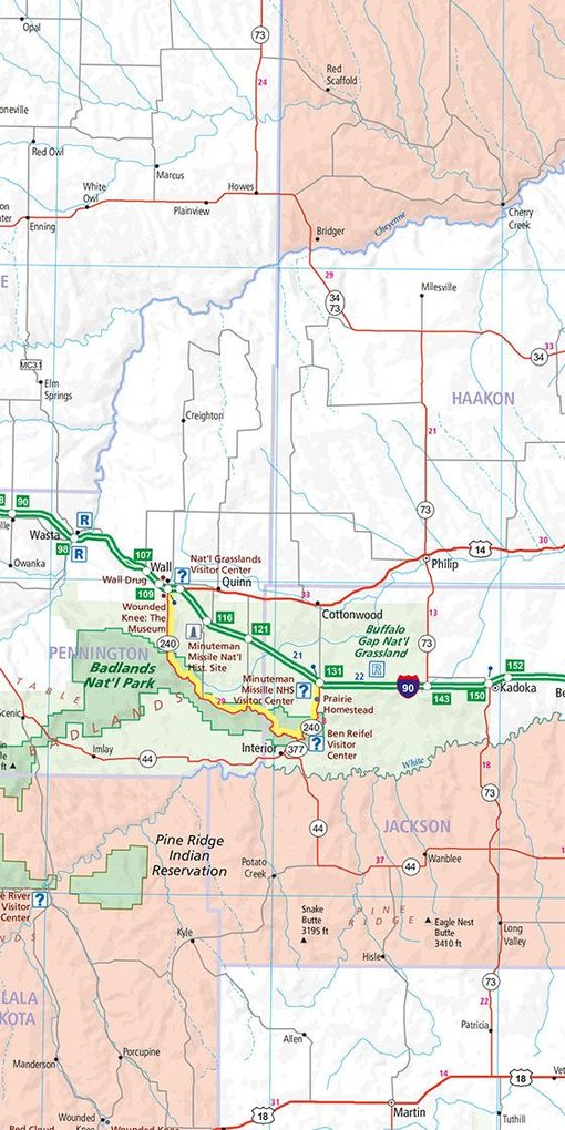 Weitere Ansicht: Hallwag Strassenkarte USA, North Central 1:1 Mio.