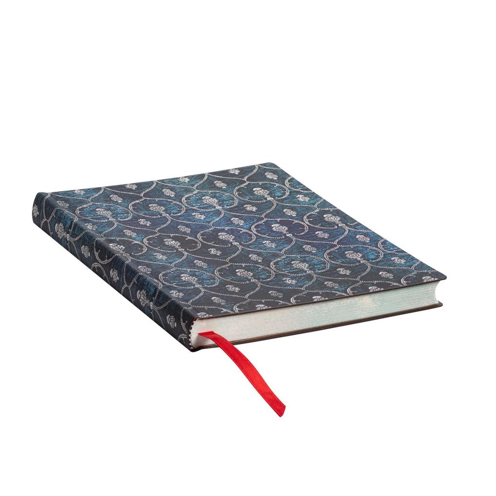 Weitere Ansicht: Softcover Notizbuch Samtblau Midi Liniert