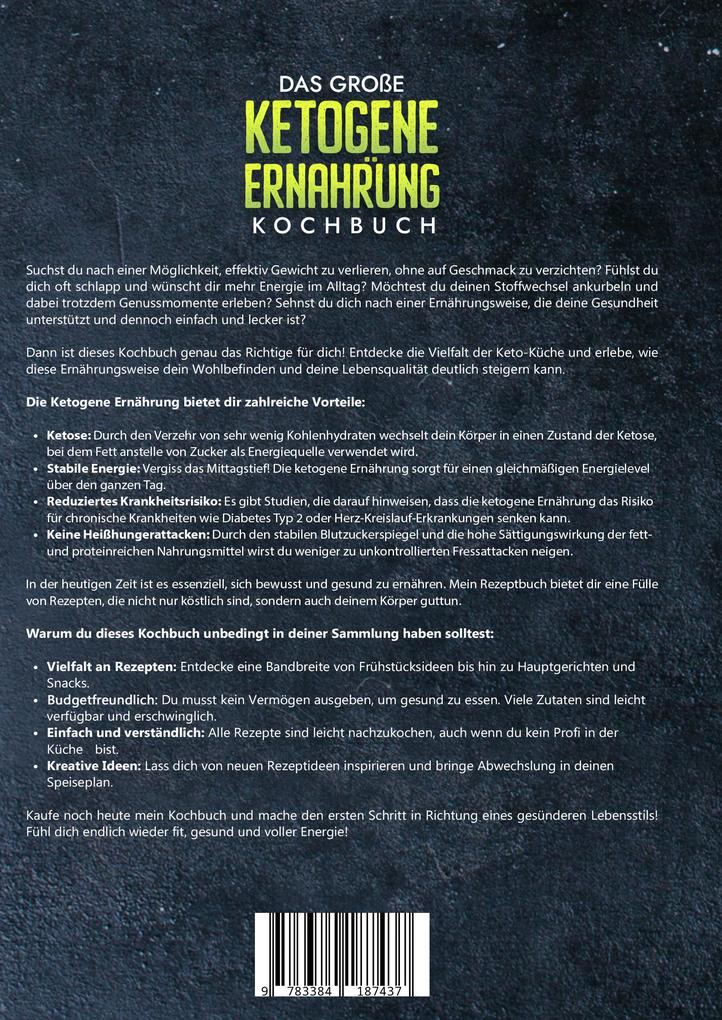 Weitere Ansicht: Das große Ketogene Ernährung Kochbuch | Vanessa Zimmermann