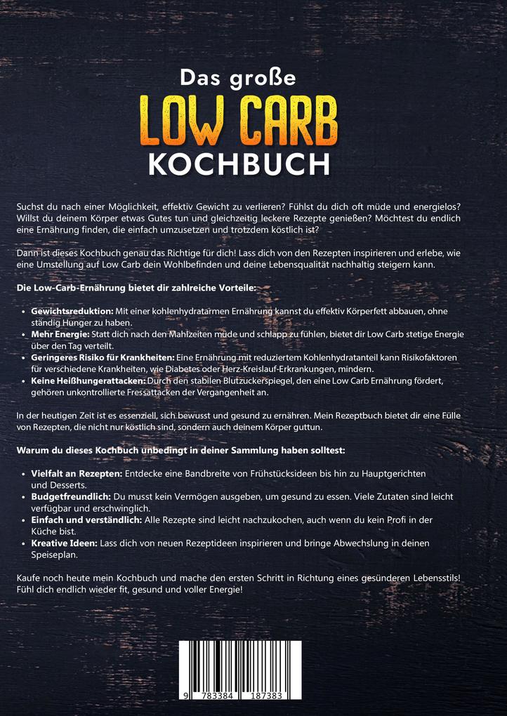 Weitere Ansicht: Das große Low Carb Kochbuch | Vanessa Zimmermann