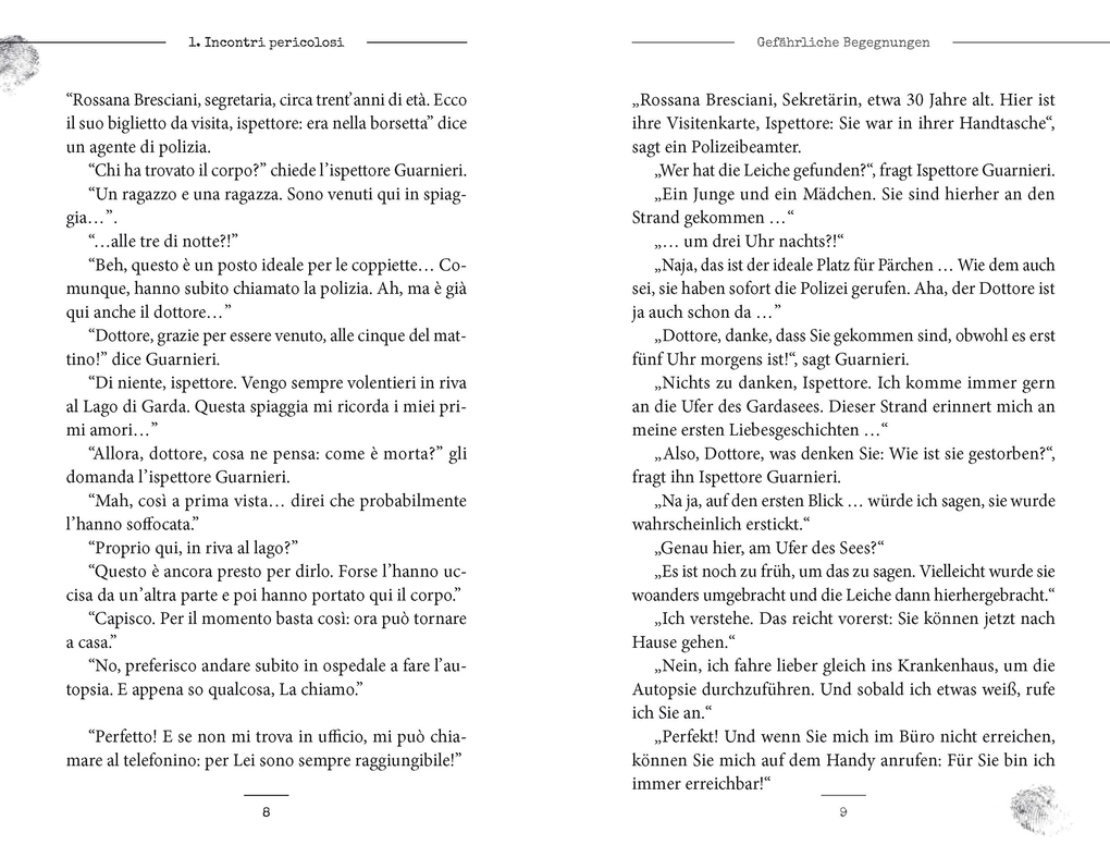Weitere Ansicht: Langenscheidt Krimi zweisprachig Italienisch (A2/B1) - Incontri pericolosi | Valerio Vial, Giovanni Garelli