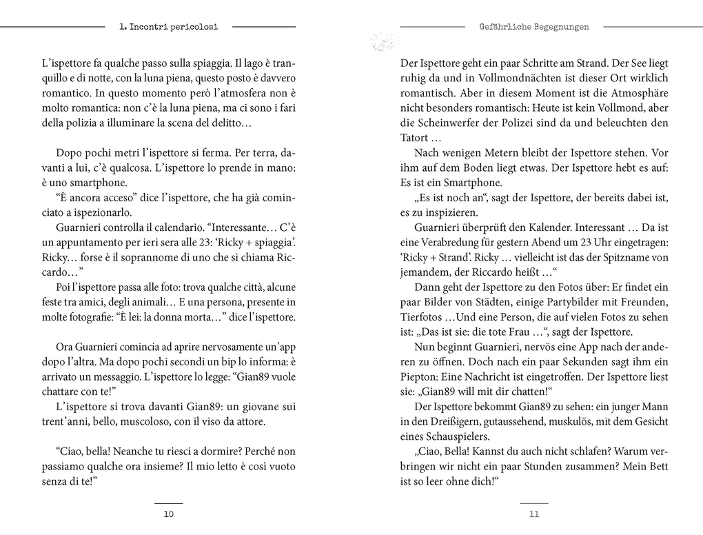 Weitere Ansicht: Langenscheidt Krimi zweisprachig Italienisch (A2/B1) - Incontri pericolosi | Valerio Vial, Giovanni Garelli