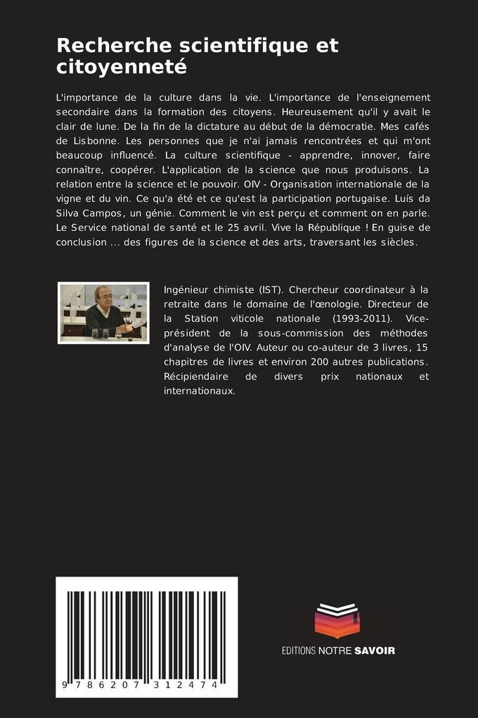 Weitere Ansicht: Recherche scientifique et citoyenneté | A. S. Curvelo-Garcia
