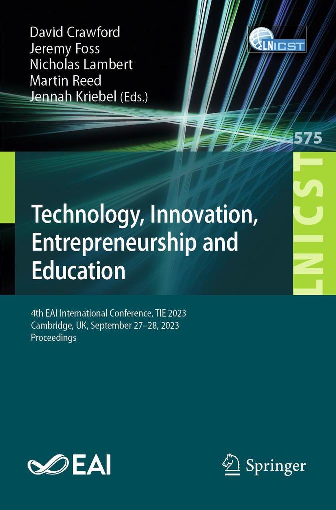 Produktbild: Technology, Innovation, Entrepreneurship and Education