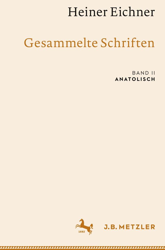 Produktbild: Heiner Eichner: Gesammelte Schriften | Heiner Eichner