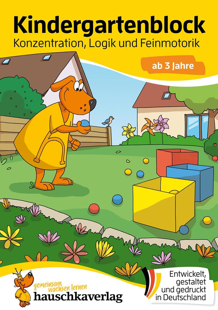 Produktbild: Kindergartenblock ab 3 Jahre - Konzentration, Logik, Feinmotorik | Ulrike Maier