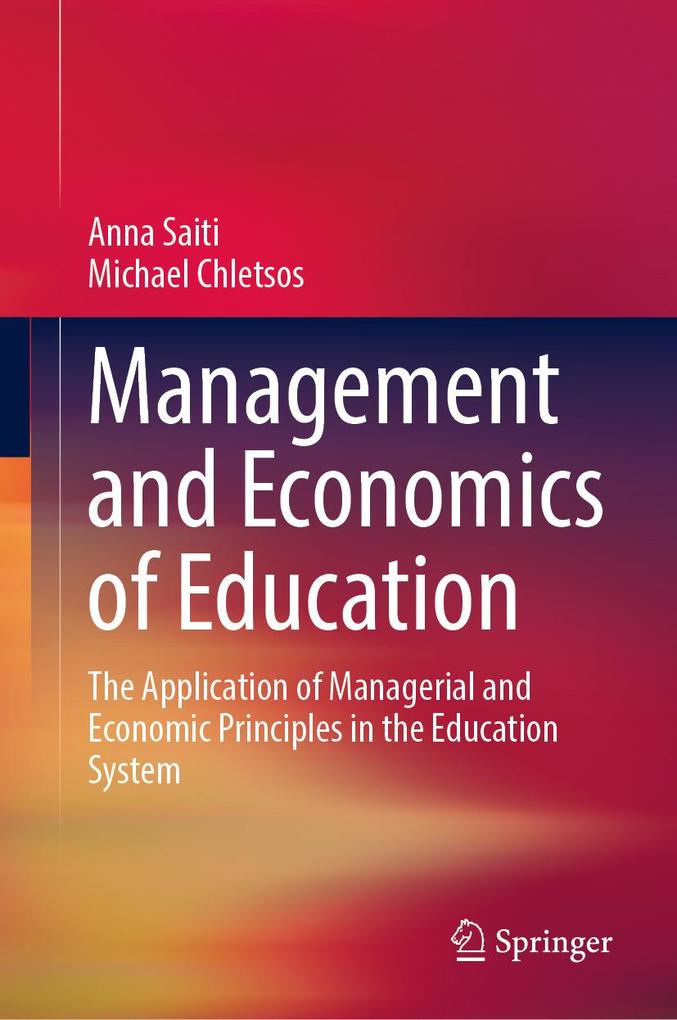 Produktbild: Management and Economics of Education | Anna Saiti, Michael Chletsos