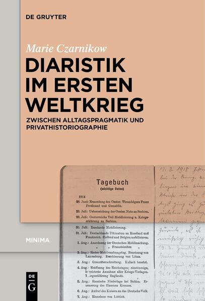 Produktbild: Diaristik im Ersten Weltkrieg | Marie Czarnikow