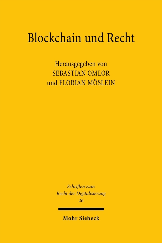 Produktbild: Blockchain und Recht