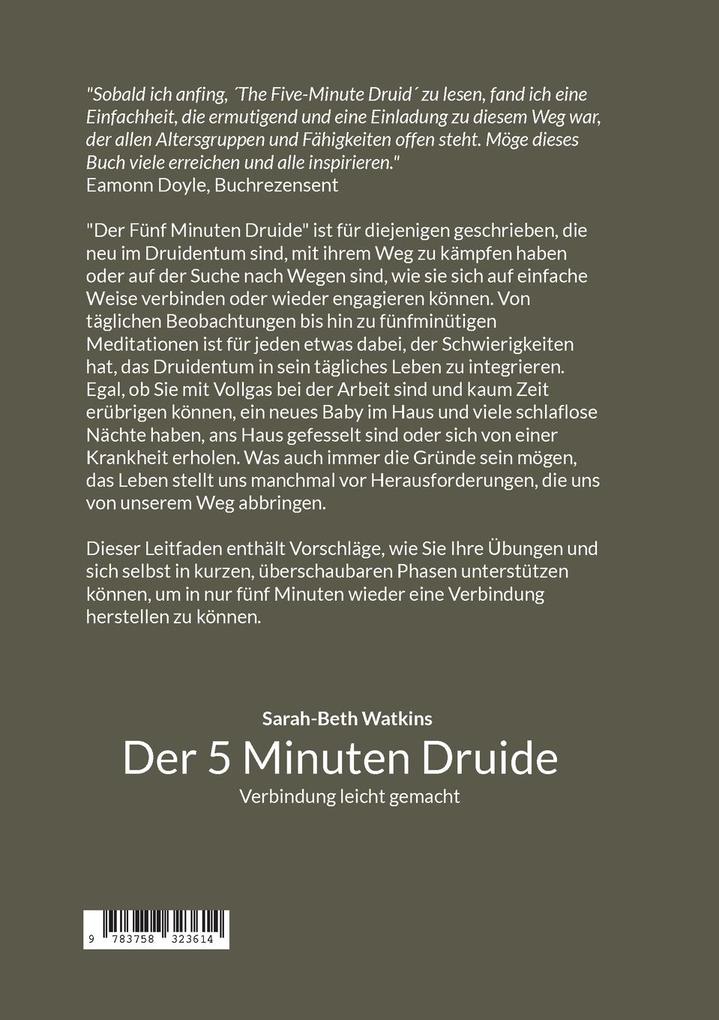 Weitere Ansicht: Der 5 Minuten Druide | Sarah-Beth Watkins