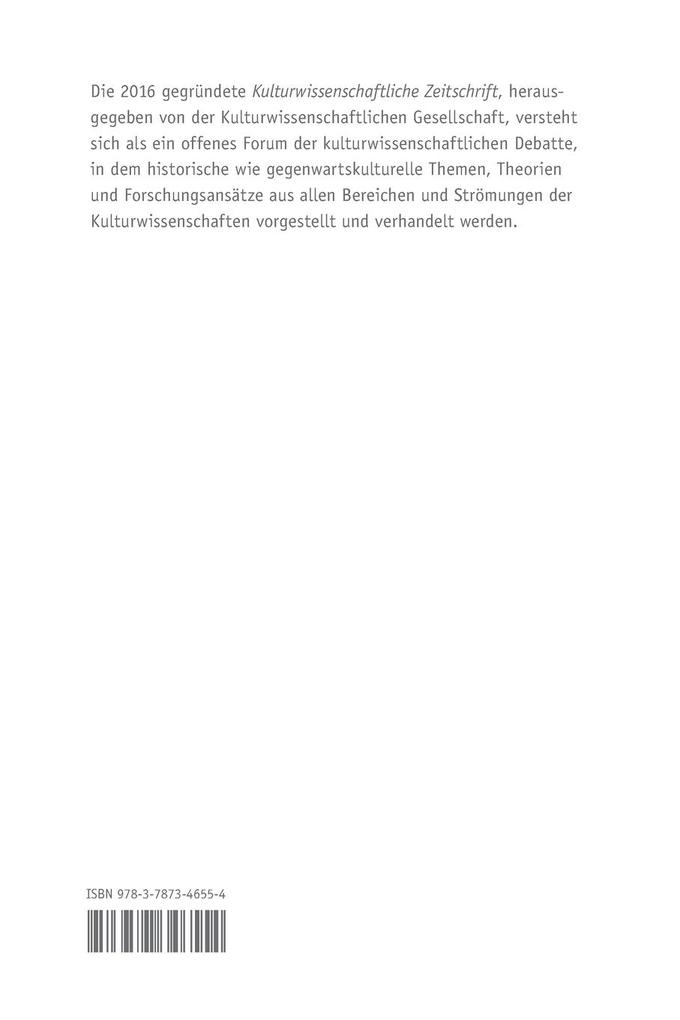 Weitere Ansicht: Kulturwissenschaftliche Zeitschrift 2/2023