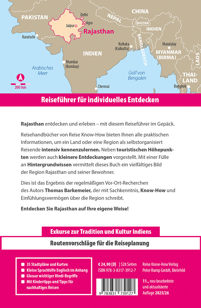 Weitere Ansicht: Reise Know-How Reiseführer Rajasthan mit Delhi und Agra | Thomas Barkemeier