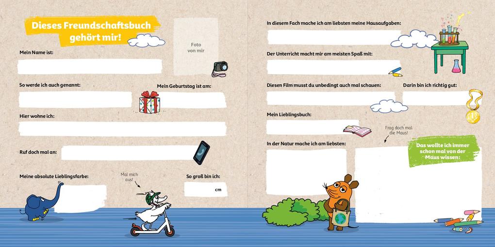Weitere Ansicht: Die Maus Mein Freundschaftsbuch | Pen2nature