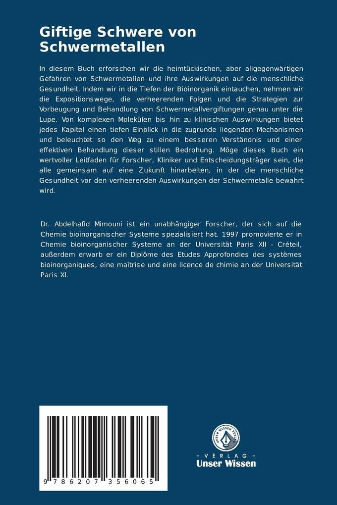 Weitere Ansicht: Giftige Schwere von Schwermetallen | Abdelhafid Mimouni