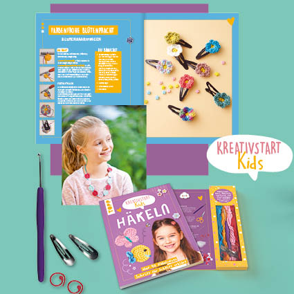 Weitere Ansicht: Kreativstart Kids Häkeln. Anleitungsbuch und Material | frechverlag